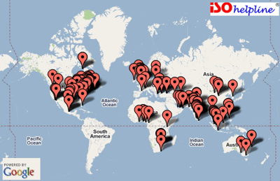ISOhelpline Ccustomers on Google Map